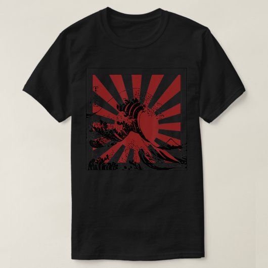 De Grote Golf van Kanagawa T-shirt (Design voorkant)