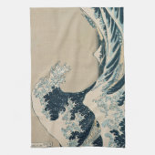 De Grote Golf van Kanagawa Theedoek (Verticaal)