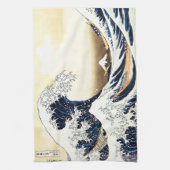 De Grote Golf van Kanagawa Theedoek (Verticaal)