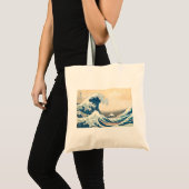 De Grote Golf van Kanagawa Tote Bag (Voorkant (product))