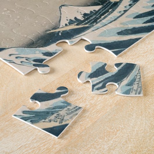 De Grote Golf van Kanagawa, Uitzichten van de berg Legpuzzel (Zijkant)