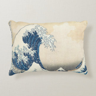 De Grote Golf van Kanagawa Ukiyo-e Japans Accent Kussen