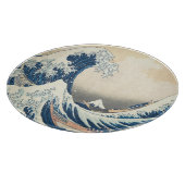 De Grote Golf van Kanagawa Ukiyo-e Japans Glas Snijplank (Hoek)