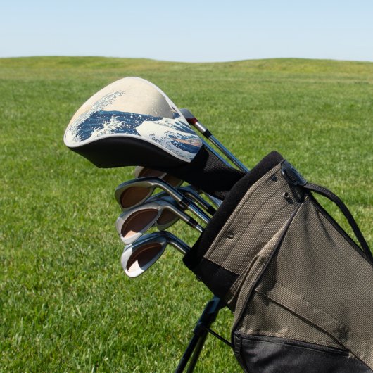 De Grote Golf van Kanagawa Ukiyo-e Japans Golfheadcover (Insitu)
