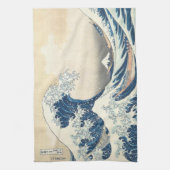 De Grote Golf van Kanagawa Ukiyo-e Japans Theedoek (Verticaal)
