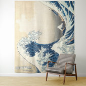 De Grote Golf van Kanagawa Ukiyo-e Japans Wandkleed (In situ)