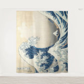 De Grote Golf van Kanagawa Ukiyo-e Japans Wandkleed (Voorkant)