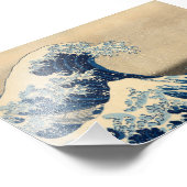 De Grote Golf van Katsushika Hokusai Foto Afdruk (Hoek)