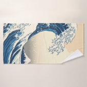 De grote golf van schilderkunst in kanagawa badhanddoek (Badhanddoek)