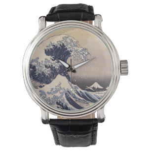 De Grote Golf voor de Kust van Kanagawa van Hokusa Horloge