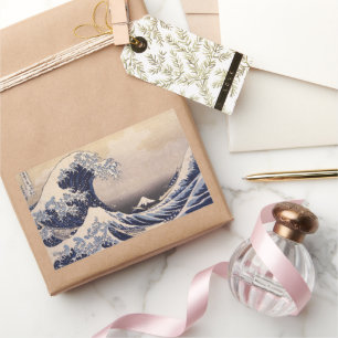 De Grote Golf voor de Kust van Kanagawa van Hokusa Rechthoekige Sticker