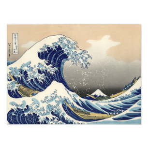 De Grote Golf voor Kanagawa Hokusai Foto Afdruk