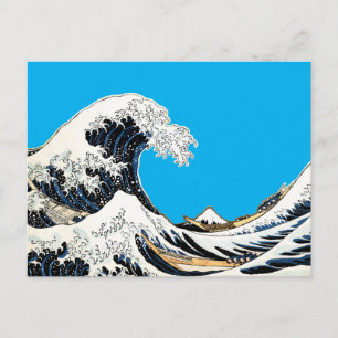 De Grote Golf voor Kanagawa Hokusai, Japanse kunst Briefkaart