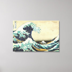 De Grote Golf voor Kanagawa Katsushika Hokusai Canvas Afdruk
