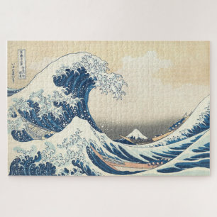 De Grote Golf voor Kanagawa van Hokusai  Legpuzzel