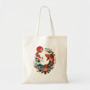 De Grote Golf voor Koi Vis Tote Bag