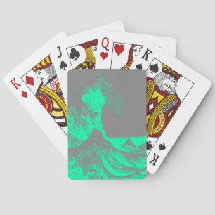 De Grote Golf Zeeschuim Groen & Grijs Pokerkaarten