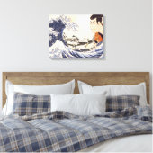 De Grote Golve Ukiyoe Collages Canvas Afdruk (Insitu (Slaapkamer))