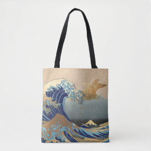 De grote golven bij Kanagawa Draagtas