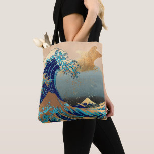 De grote golven bij Kanagawa Tote Bag