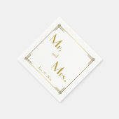 De grote Gouden Servetten van het Huwelijk van het (Hoek)