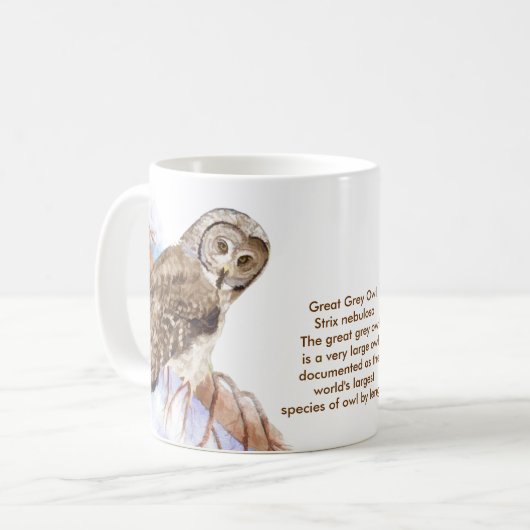 De Grote Grijze Mok van de vogelpest (Voorkant links)