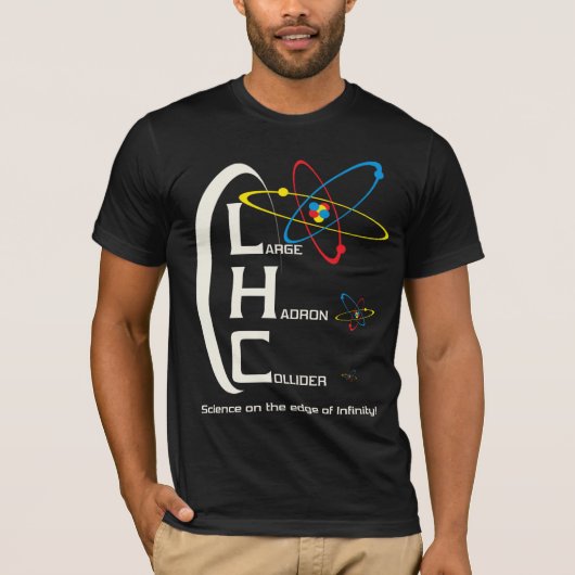 DE GROTE HADRON COLLIDER T-SHIRT (Voorkant)