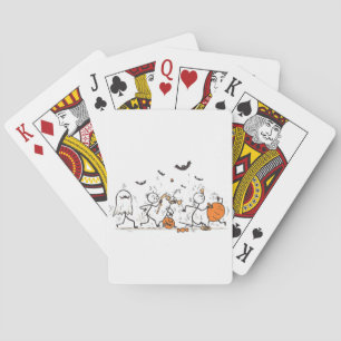 De Grote Halloween Snoepgevecht – Speelse Stokfigu Pokerkaarten