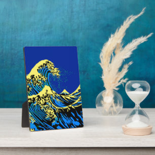 De Grote Hokusai Golf in Pop Art Stijl Accent Fotoplaat