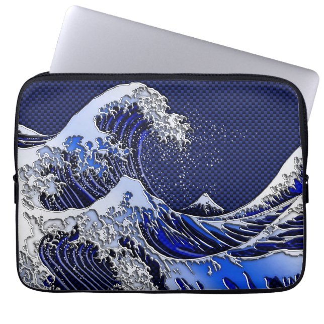 De Grote Hokusai-golf moderne stijlen Laptop Sleeve (Voorkant)