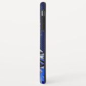 De Grote Hokusai Wave chromen carbon blauw stijlen Case-Mate iPhone Case (Achterkant/links)