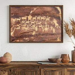 De grote hunt foto van het paneel 9 Mile Canyon Ut Poster