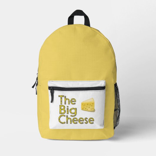 De grote kaas bedrukte rugzak (Voorkant)