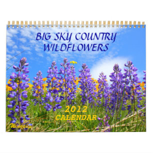 De grote Kalender van Wildflowers 2012 van het