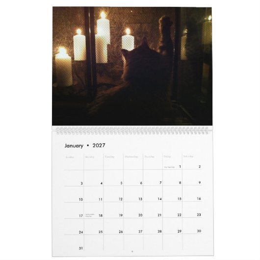 De grote kat Menace Kalender (Jan 2027)