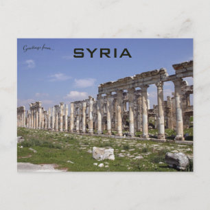 De Grote Kolonnade bij Apamea Syrië Briefkaart