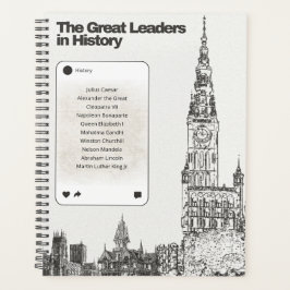 De grote leiders in de geschiedenis planner