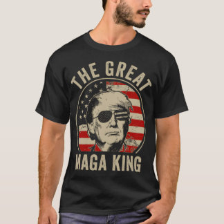 De Grote Maga Koning Grappige Trump Ultra Maga Kon T-shirt