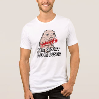 De Grote Meme Reset Verveelde Naakte Molrat Tri-Blend Shirt