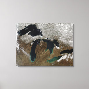 De Grote Meren 3 Canvas Afdruk