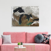 De Grote Meren 3 Canvas Afdruk (Insitu (Woonkamer))