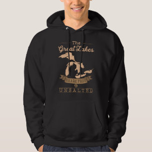 De grote meren haaienvrij, ongezouten Sweat Michig Hoodie