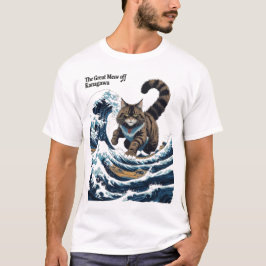 De grote miauw van Kanagawa T-shirt – Epic Catzill
