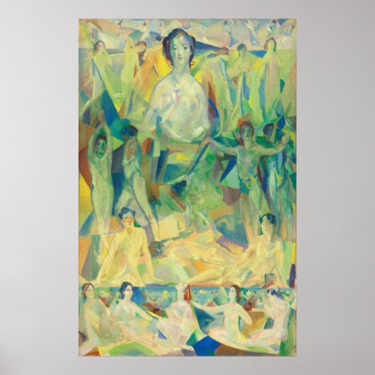 De grote moeder, Arthur B. Davies Fine Art Poster (Voorkant)