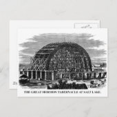 De Grote Mormon Tabernacle bij het Salt Lake Briefkaart (Voorkant / Achterkant)