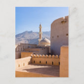 De Grote moskee en minaret in Nizwa - Oman Briefkaart (Voorkant)