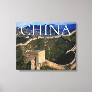De Grote Muur Jinshanling, China Canvas Afdruk