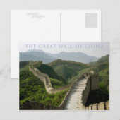 de grote muur van china briefkaart (Voorkant / Achterkant)