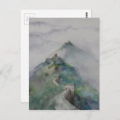 De Grote Muur van China Briefkaart (Voorkant / Achterkant)