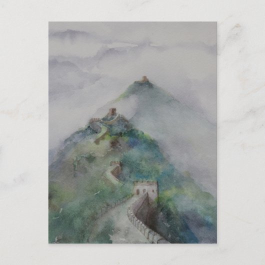 De Grote Muur van China Briefkaart (Voorkant)